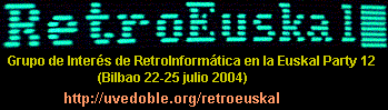 Logo de RetroEuskal, Grupo de interés en RetroInformática en la Euskal Party 12