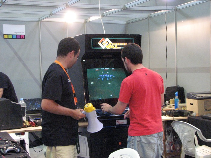 La máquina recreativa en el torneo