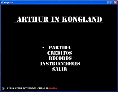 Arthur In Kongland Menu