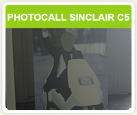 Photocall «Clive Sinclair en un C5»