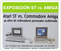 Exposición «Atari ST vs. Commodore Amiga: 40 años de ordenadores personales multimedia»